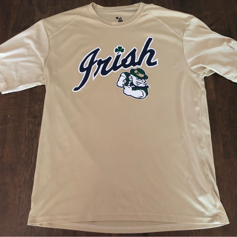 Notre Dame Fighting Irish Gold Graphic Men's Short Sleeve Tee